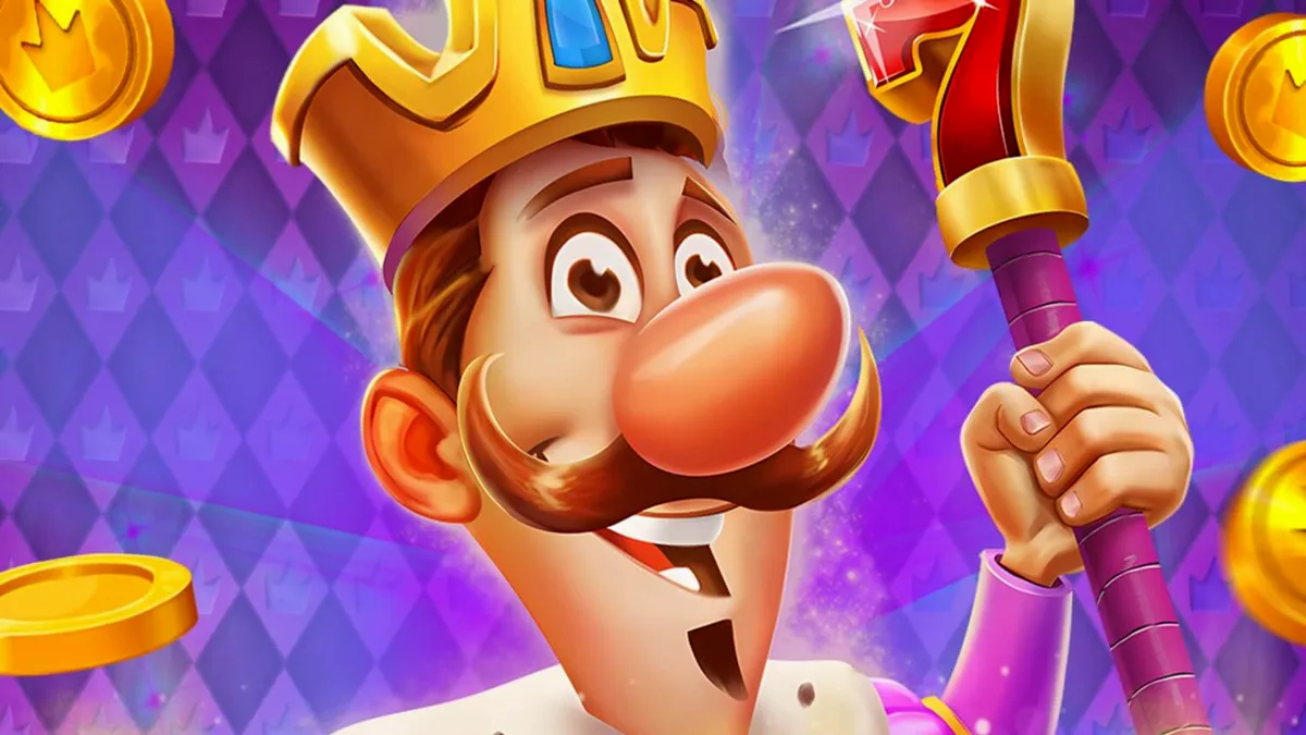 King of 7’s slot machine interface na may mga korona at simbolo ng 7